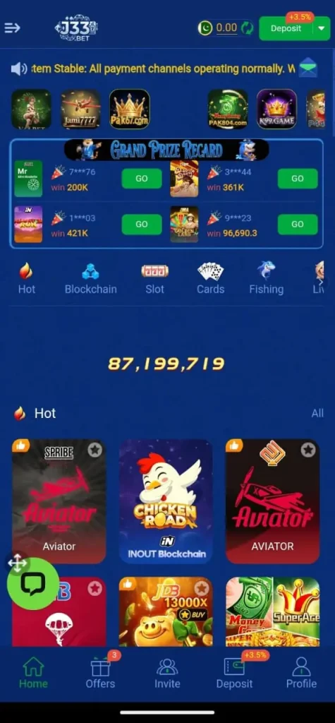 J33BET Game Download